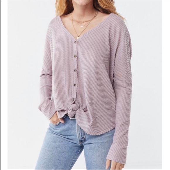 Urban Outfitters Tops - Urban Outfitters Out From Under Thermal Button Top